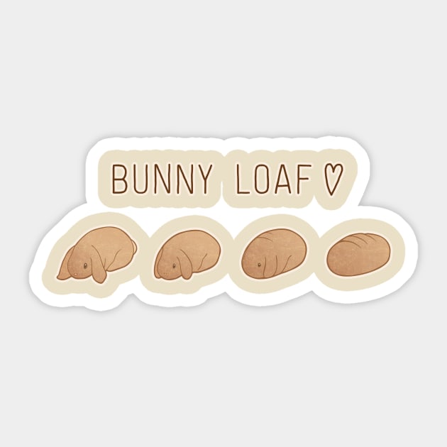 Bunny Loaf Sticker by PistachiBow